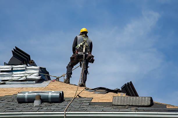 Professional Roof Replacement technician working in Essex, IL